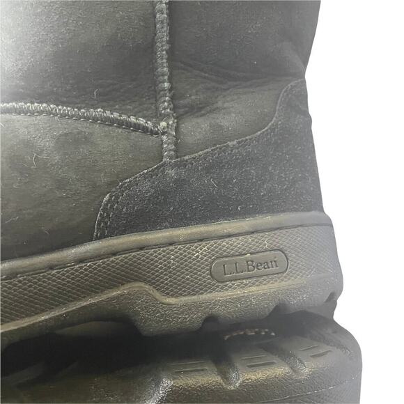 L.L. Bean Black Suede Primaloft Boot - 072609 - Women's Size 9M - Picture 7 of 13
